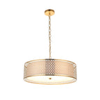 Endon - Cordero Ceiling Pendant Light Fitting with Shade, Diffuser and Metal Honeycomb Trim - Luminosity Designs Ltd