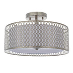 Endon - Cordero Semi Flush Ceiling Fitting with Shade, Diffuser and Metal Honeycomb Trim - Luminosity Designs Ltd