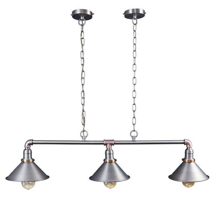 Luminosity Designs - Corinthias Over Table Light Aged Metal Finish, 3 Light E27 (LSE 20733) - Luminosity Designs Ltd