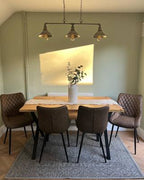 Luminosity Designs - Corinthias Over Table Light Aged Metal Finish, 3 Light E27 (LSE 20733) - Luminosity Designs Ltd