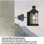 Eglo - Corner Bracket for Outdoor Wall Lights - Luminosity Designs Ltd