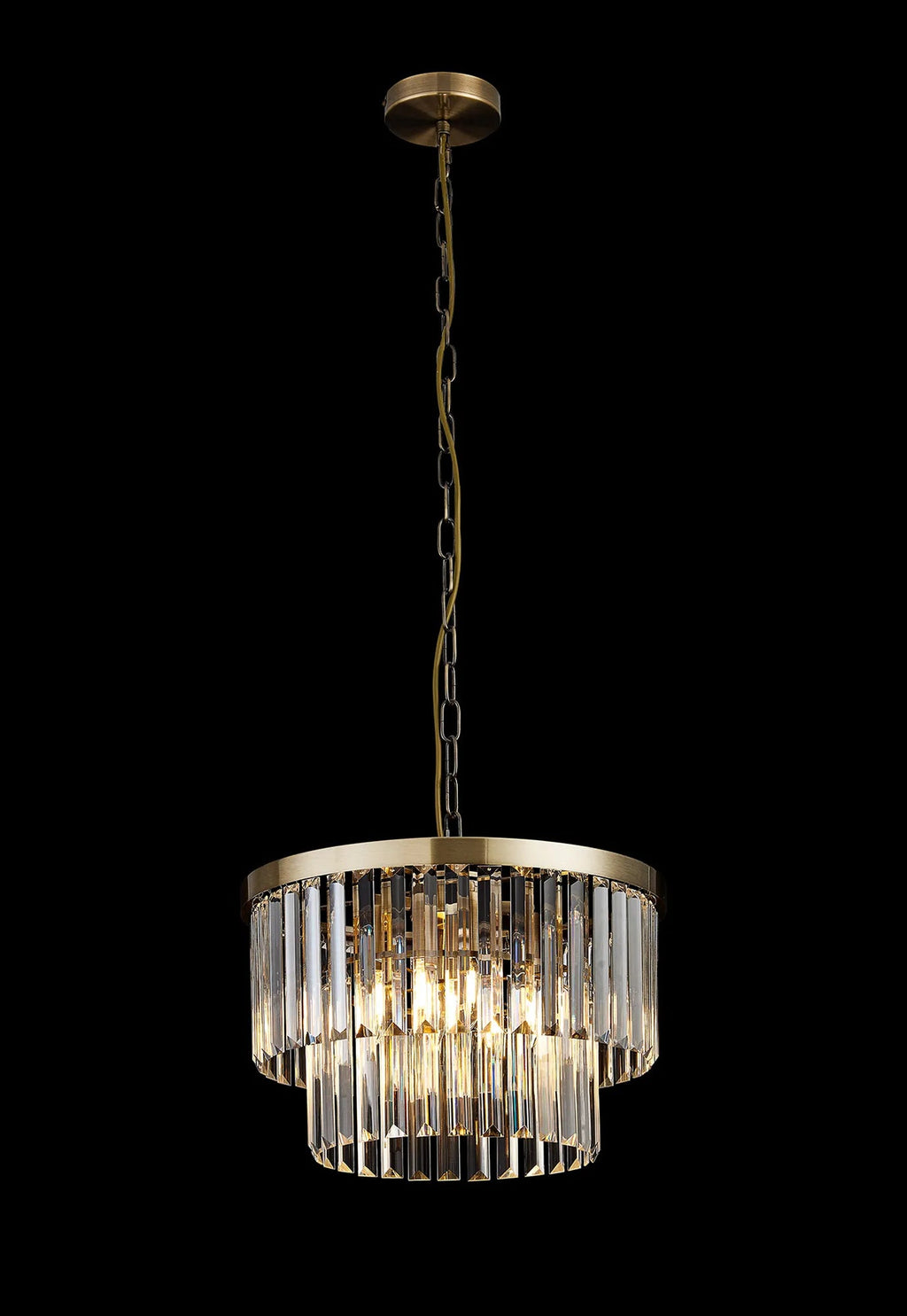 Deco - Cosette 40cm Chandelier Pendant/Semi Flush, 4 Light E14 - Luminosity Designs Ltd