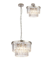 Deco - Cosette 40cm Chandelier Pendant/Semi Flush, 4 Light E14 - Luminosity Designs Ltd