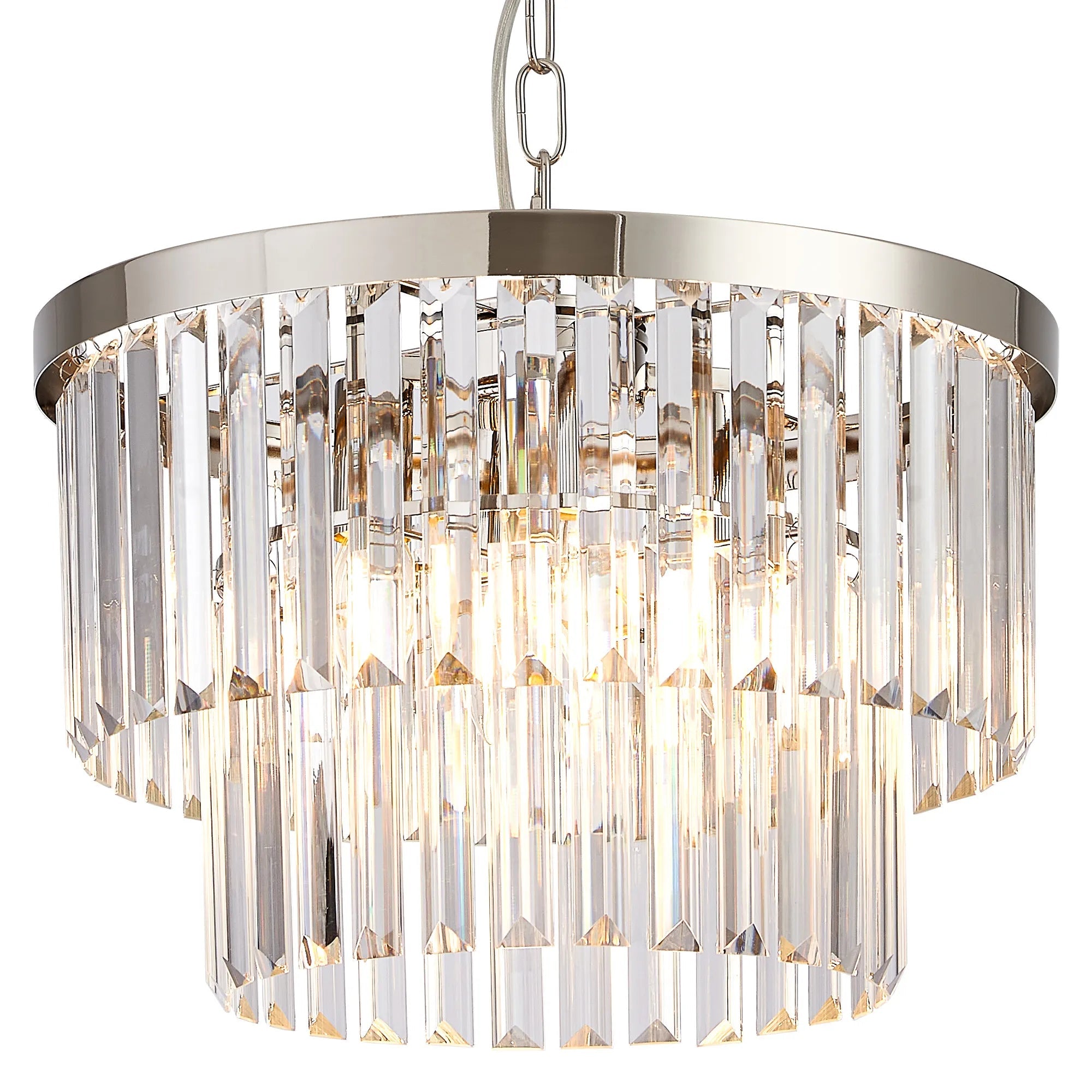 Deco - Cosette 40cm Chandelier Pendant/Semi Flush, 4 Light E14 - Luminosity Designs Ltd