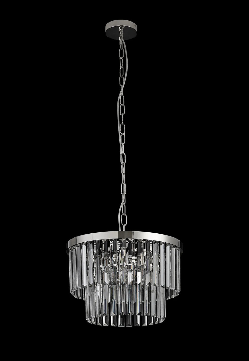 Deco - Cosette 40cm Chandelier Pendant/Semi Flush, 4 Light E14 - Luminosity Designs Ltd