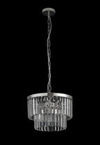 Deco - Cosette 40cm Chandelier Pendant/Semi Flush, 4 Light E14 - Luminosity Designs Ltd
