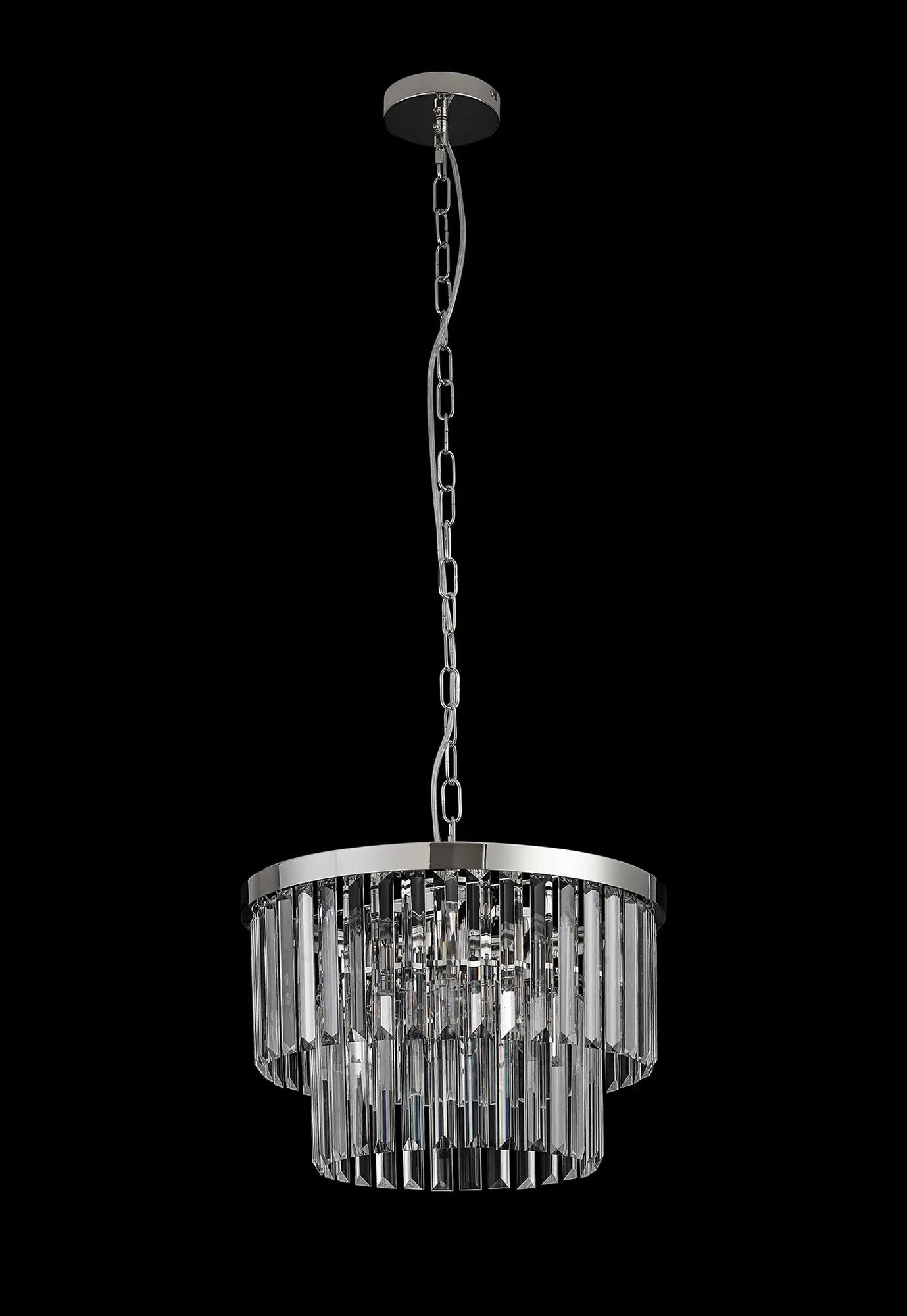 Deco - Cosette 40cm Chandelier Pendant/Semi Flush, 4 Light E14 - Luminosity Designs Ltd