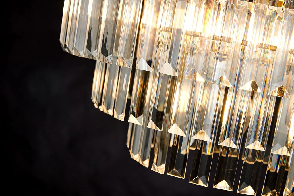 Deco - Cosette 50cm Chandelier Pendant/Semi Flush, 5 Light E14 - Luminosity Designs Ltd