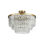 Deco - Cosette 50cm Chandelier Pendant/Semi Flush, 5 Light E14 - Luminosity Designs Ltd