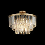 Deco - Cosette 50cm Chandelier Pendant/Semi Flush, 5 Light E14 - Luminosity Designs Ltd