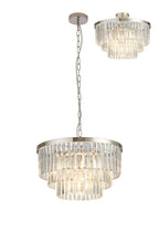 Deco - Cosette 50cm Chandelier Pendant/Semi Flush, 5 Light E14 - Luminosity Designs Ltd