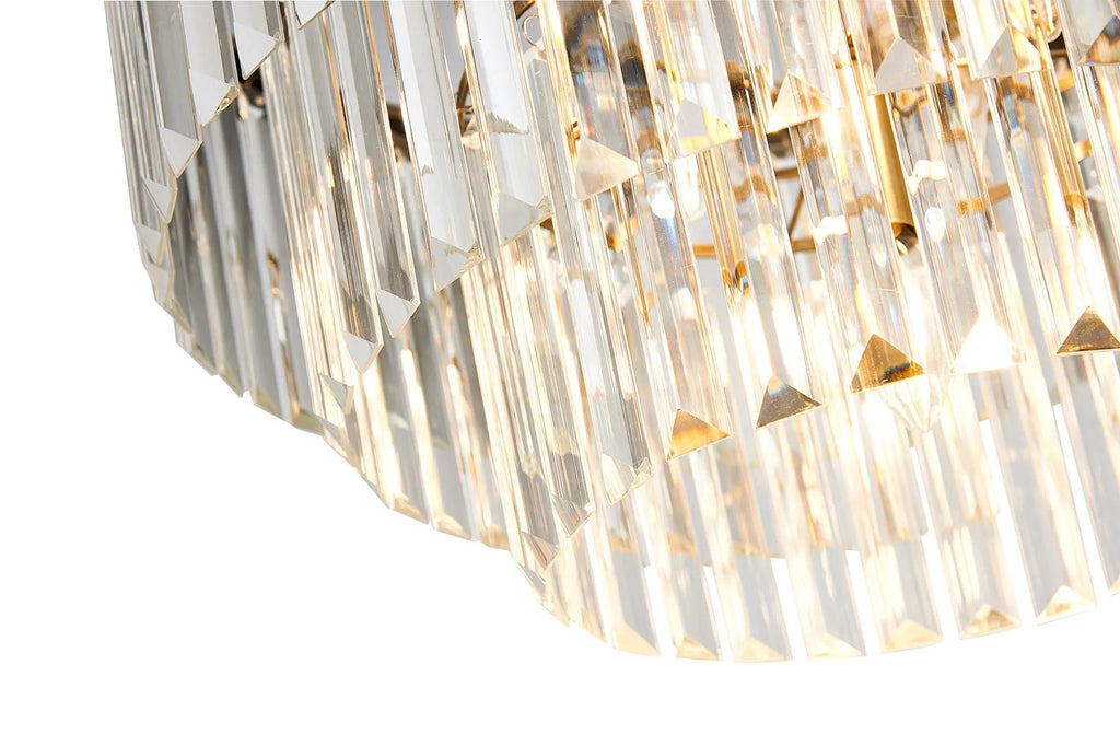 Deco - Cosette 50cm Chandelier Pendant/Semi Flush, 5 Light E14 - Luminosity Designs Ltd