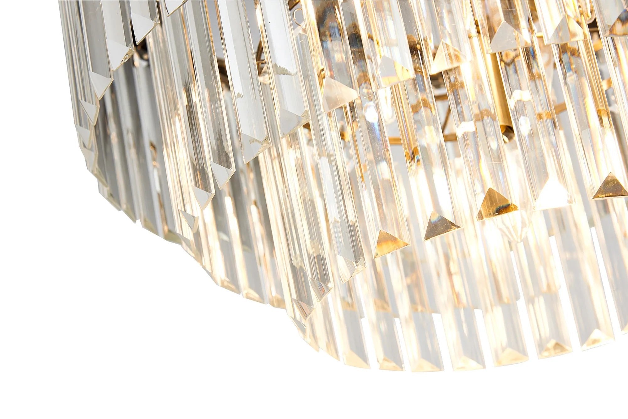 Deco - Cosette 50cm Chandelier Pendant/Semi Flush, 5 Light E14 - Luminosity Designs Ltd