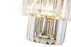 Deco - Cosette Semi Flush Ceiling Crystal Wall Light, 2x Light E14 - Luminosity Designs Ltd
