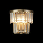 Deco - Cosette Semi Flush Ceiling Crystal Wall Light, 2x Light E14 - Luminosity Designs Ltd