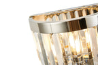 Deco - Cosette Semi Flush Ceiling Crystal Wall Light, 2x Light E14 - Luminosity Designs Ltd
