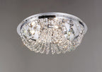 Diyas - Cosmos Flush Crystal Ceiling Light - Luminosity Designs Ltd