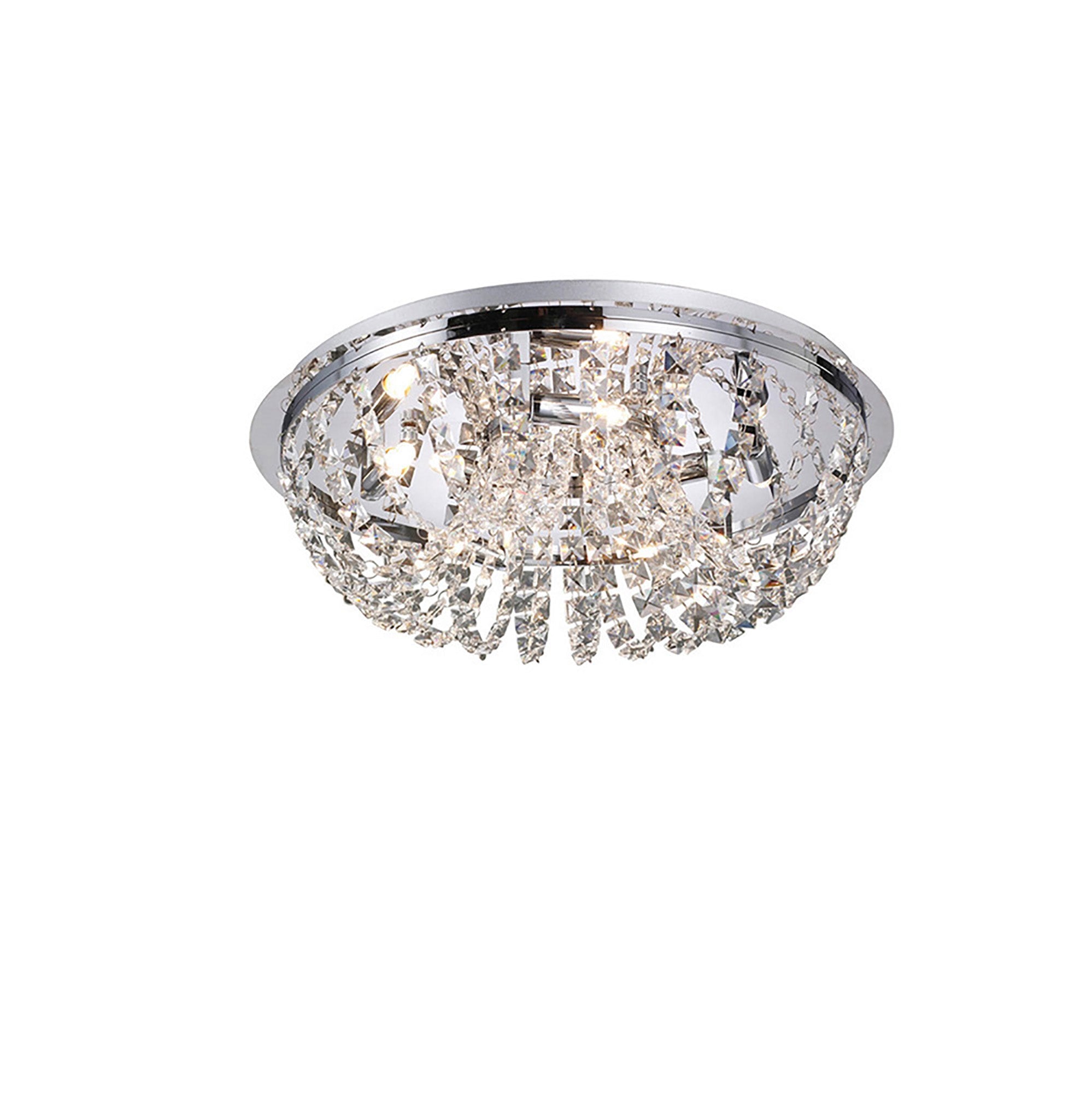 Diyas - Cosmos Flush Crystal Ceiling Light - Luminosity Designs Ltd