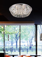 Diyas - Cosmos Large Flush Crystal Ceiling Light - Luminosity Designs Ltd