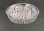 Diyas - Cosmos Large Flush Crystal Ceiling Light - Luminosity Designs Ltd