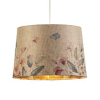 Oaks Lighting - Country Floral Shade With Gold Inner - Luminosity Designs Ltd