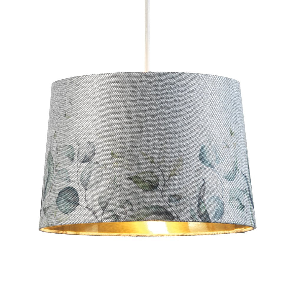 Oaks Lighting - Country Floral Shade With Gold Inner - Luminosity Designs Ltd