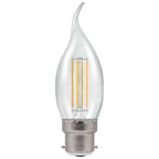 Luxram - Crompton Candle Tip E14, 5W, 3000k, Warm White 2700K, 470lm , 40w Equivalent - Luminosity Designs Ltd