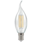 Luxram - Crompton Candle Tip E14, 5W, 3000k, Warm White 2700K, 470lm , 40w Equivalent - Luminosity Designs Ltd