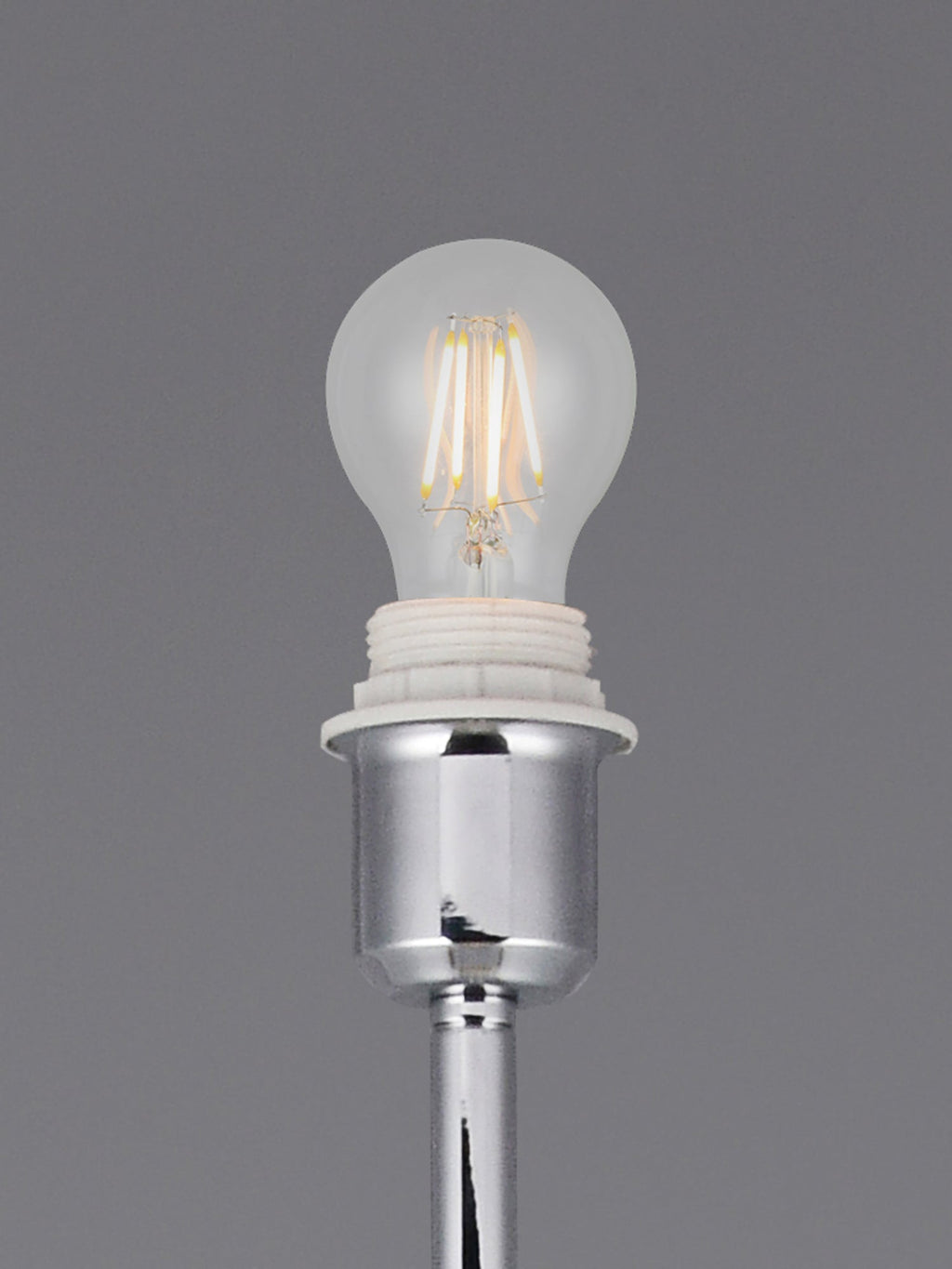 Deco - Crowne Round Curved Base Floor Lamp Without Shade - Luminosity Designs Ltd