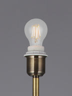 Deco - Crowne Round Curved Base Floor Lamp Without Shade - Luminosity Designs Ltd