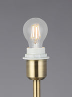 Deco - Crowne Round Curved Base Table Lamp Without Shade - Luminosity Designs Ltd