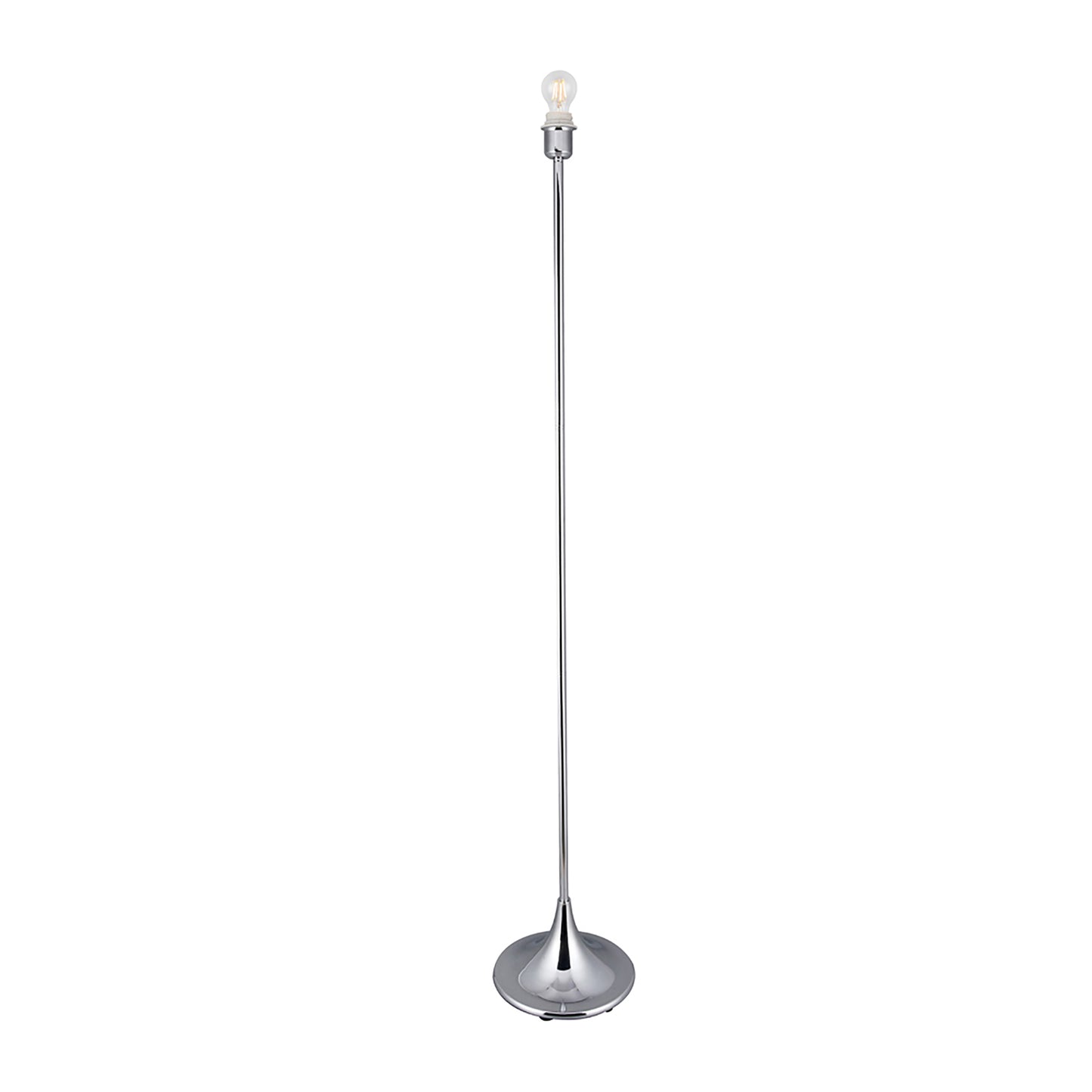 Crowne Round Curved Base Floor Lamp Without Shade