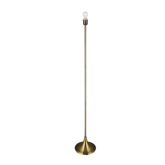 Crowne Round Curved Base Floor Lamp Without Shade