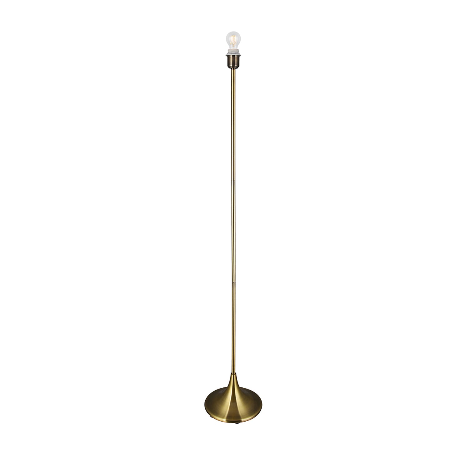 Crowne Round Curved Base Floor Lamp Without Shade