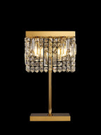 Luminosity Designs Ltd - Cruise 30x10cm Rectangular Chandelier Style Crystal Table Lamp, 2 Light E14 - Luminosity Designs Ltd
