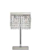 Luminosity Designs Ltd - Cruise 30x10cm Rectangular Chandelier Style Crystal Table Lamp, 2 Light E14 - Luminosity Designs Ltd