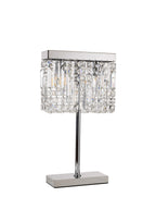 Luminosity Designs Ltd - Cruise 30x10cm Rectangular Chandelier Style Crystal Table Lamp, 2 Light E14 - Luminosity Designs Ltd