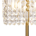 Luminosity Designs Ltd - Cruise 30x10cm Rectangular Chandelier Style Crystal Table Lamp, 2 Light E14 - Luminosity Designs Ltd
