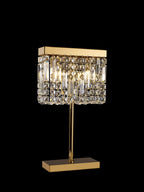 Luminosity Designs Ltd - Cruise 30x10cm Rectangular Chandelier Style Crystal Table Lamp, 2 Light E14 - Luminosity Designs Ltd