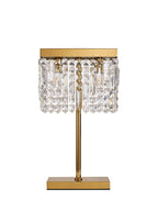 Luminosity Designs Ltd - Cruise 30x10cm Rectangular Chandelier Style Crystal Table Lamp, 2 Light E14 - Luminosity Designs Ltd