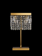 Luminosity Designs Ltd - Cruise 30x10cm Rectangular Chandelier Style Crystal Table Lamp, 2 Light E14 - Luminosity Designs Ltd