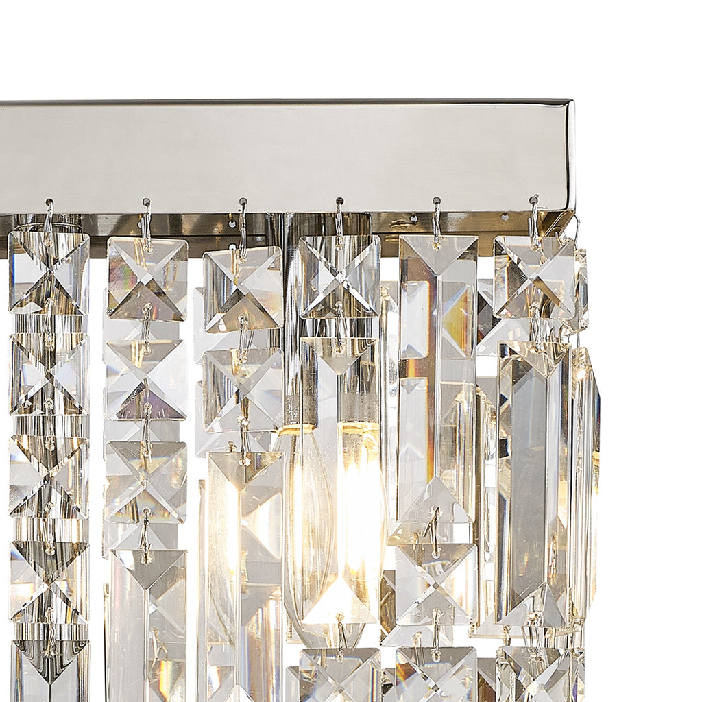 Luminosity Designs Ltd - Cruise 30x10cm Rectangular Chandelier Style Crystal Table Lamp, 2 Light E14 - Luminosity Designs Ltd