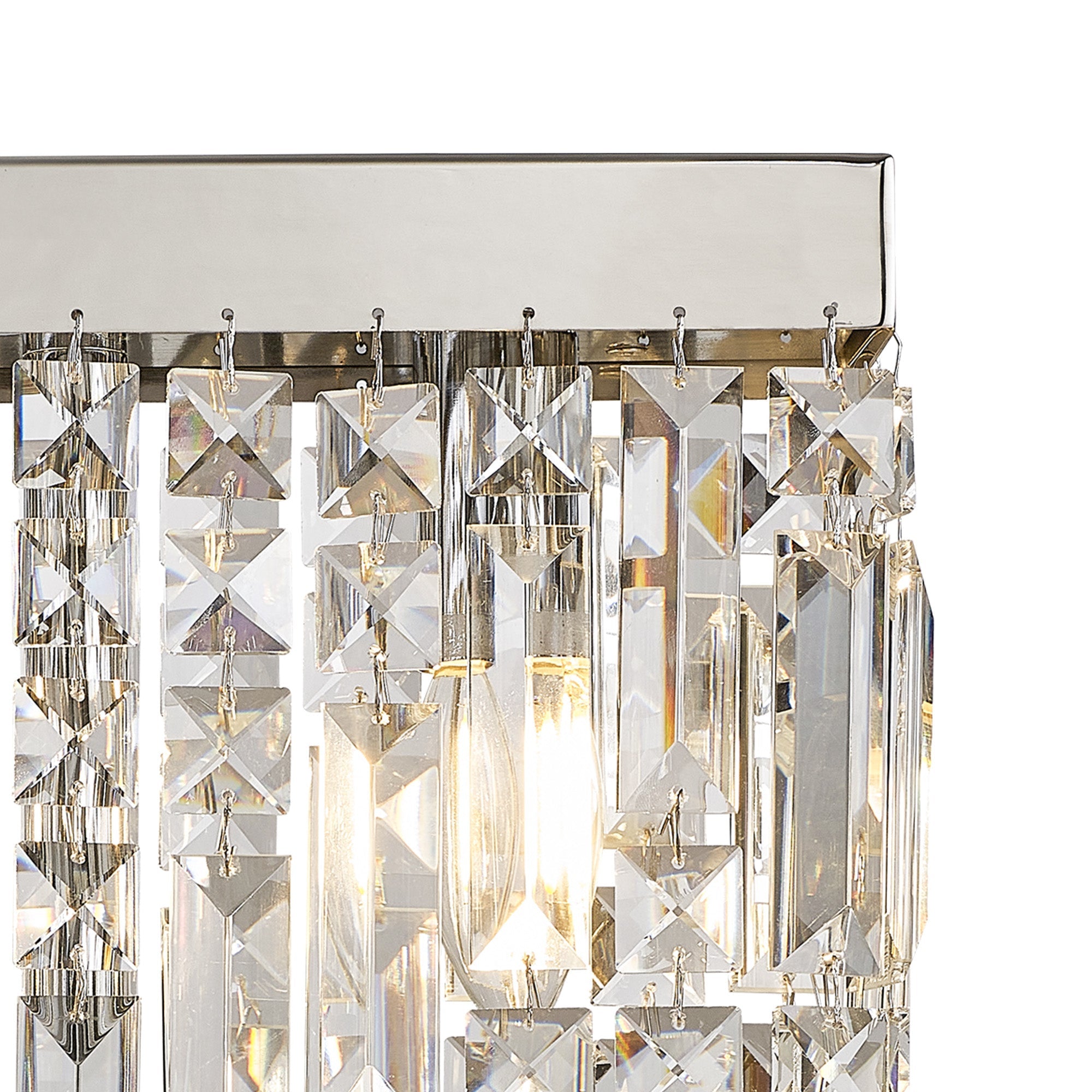 Luminosity Designs Ltd - Cruise 30x10cm Rectangular Chandelier Style Crystal Table Lamp, 2 Light E14 - Luminosity Designs Ltd