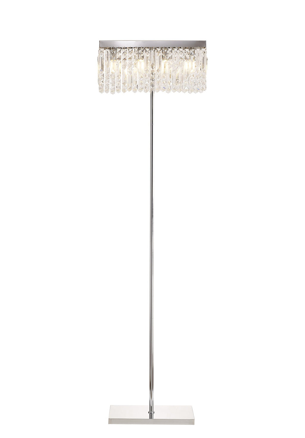 Luminosity Designs Ltd - Cruise 50x15cm Rectangular Chandelier Floor Lamp, 4 Light E14 - Luminosity Designs Ltd