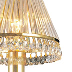 Diyas - Crystal Clip - On Shade With Glass Rods for Chandeliers and Wall Lights - Luminosity Designs Ltd
