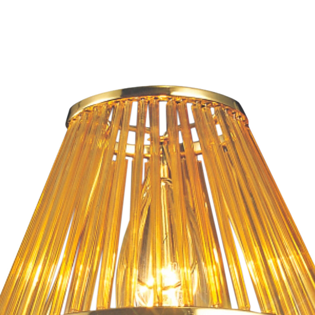 Diyas - Crystal Clip - On Shade With Glass Rods for Chandeliers and Wall Lights - Luminosity Designs Ltd