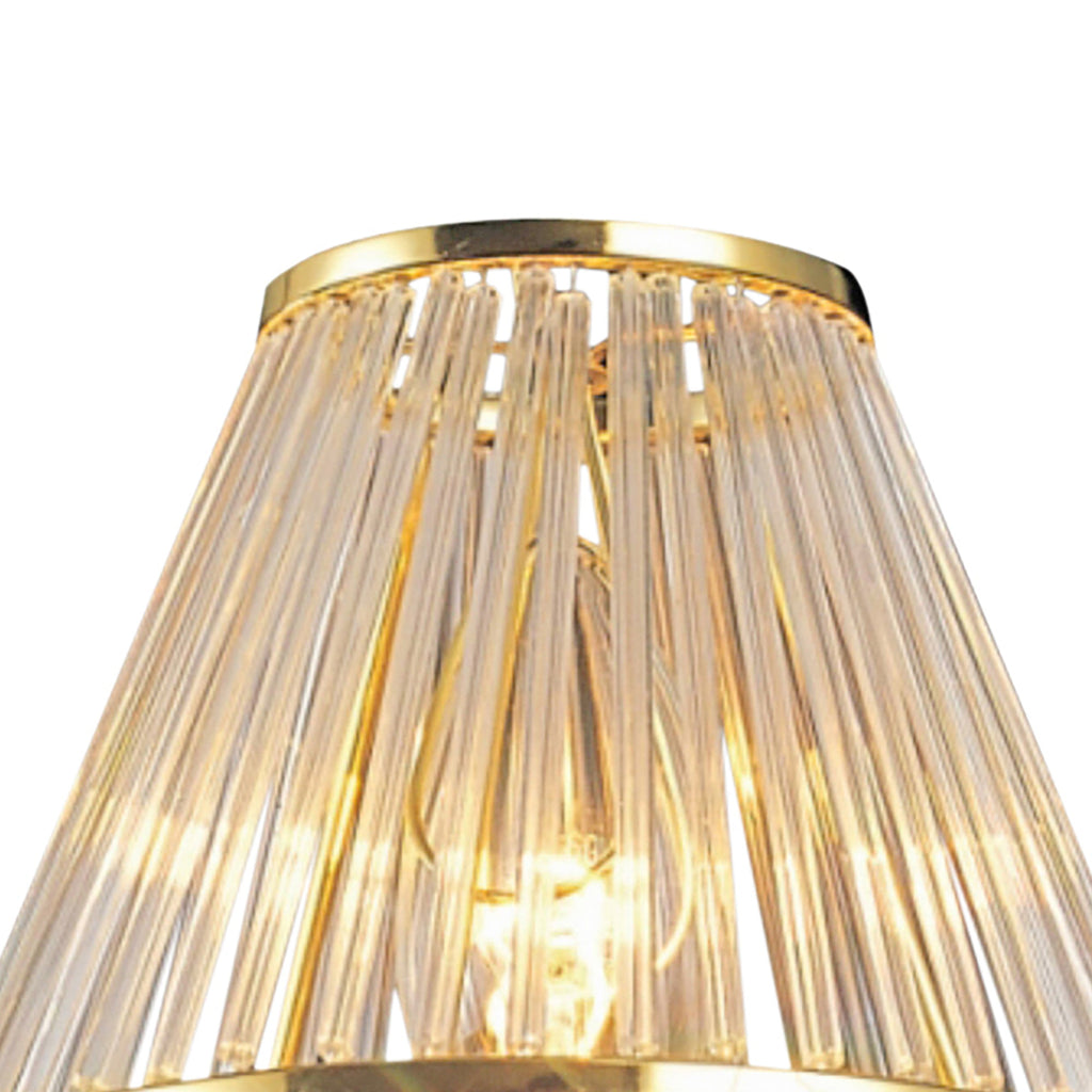 Diyas - Crystal Clip - On Shade With Glass Rods for Chandeliers and Wall Lights - Luminosity Designs Ltd