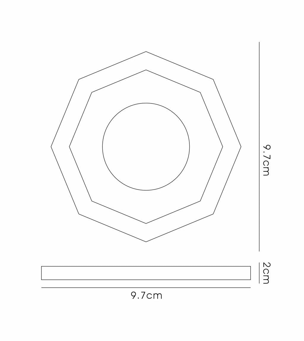 Diyas - Crystal Downlight Deep Hexagonal BEZEL ONLY, LIGHT NOT INCLUDED, Cut Out: 62mm (Diyas IL30823 ) - Luminosity Designs Ltd