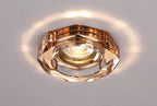 Diyas - Crystal Downlight Deep Hexagonal BEZEL ONLY, LIGHT NOT INCLUDED, Cut Out: 62mm (Diyas IL30823 ) - Luminosity Designs Ltd