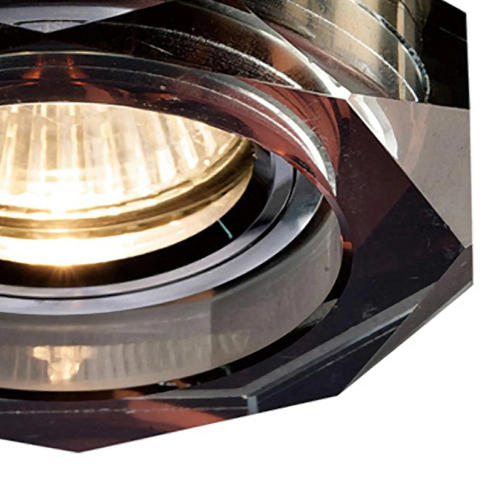 Diyas - Crystal Downlight Deep Hexagonal BEZEL ONLY, LIGHT NOT INCLUDED, Cut Out: 62mm (Diyas IL30823 ) - Luminosity Designs Ltd